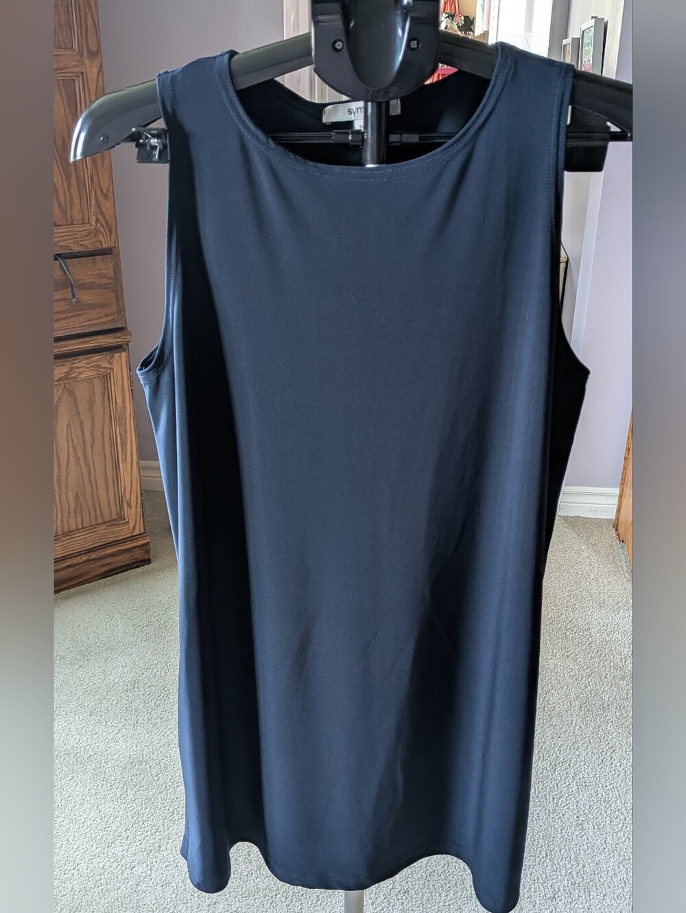 Made In Canada!  Sleeveless Navy Tunic